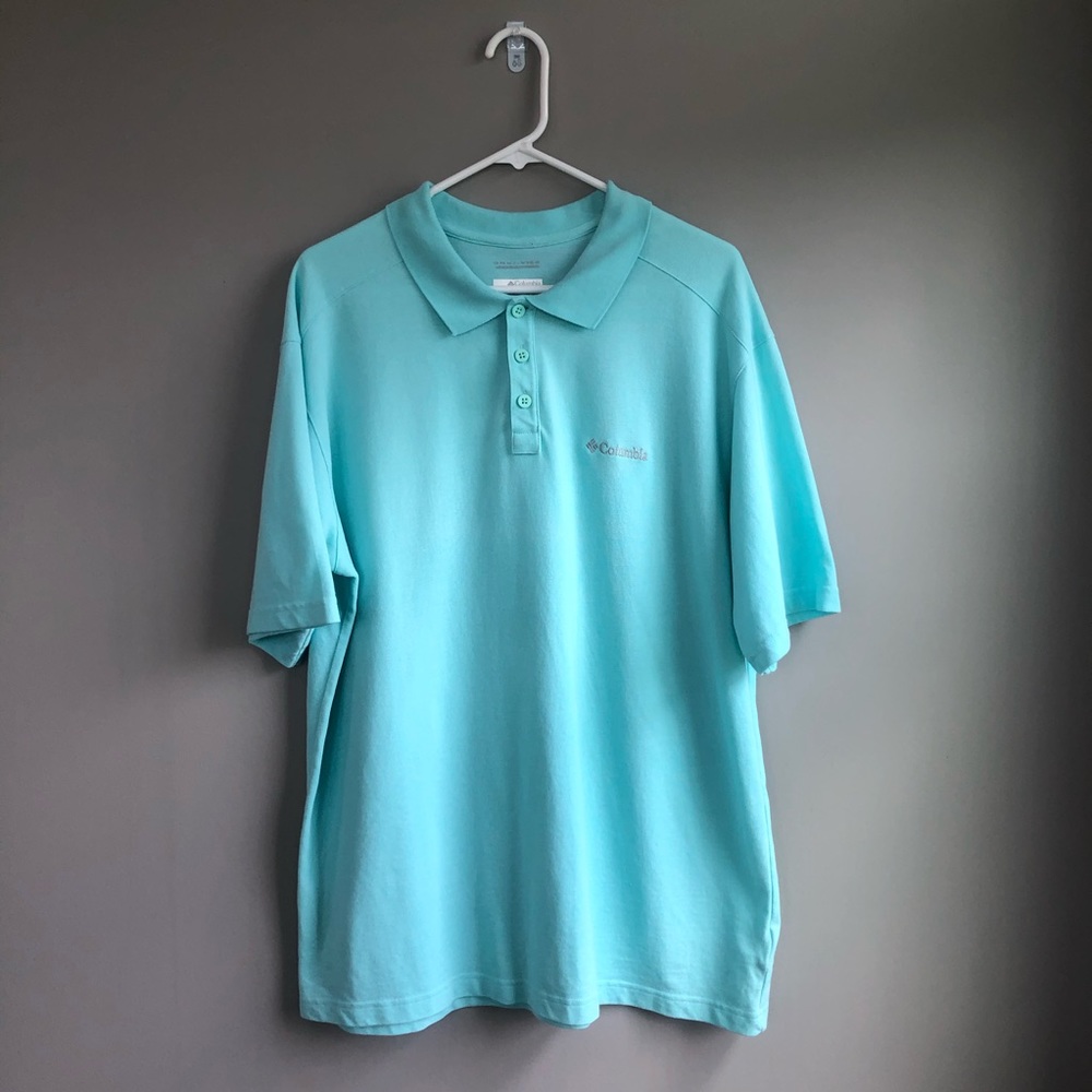 Columbia Blue Short Sleeve Polo XL